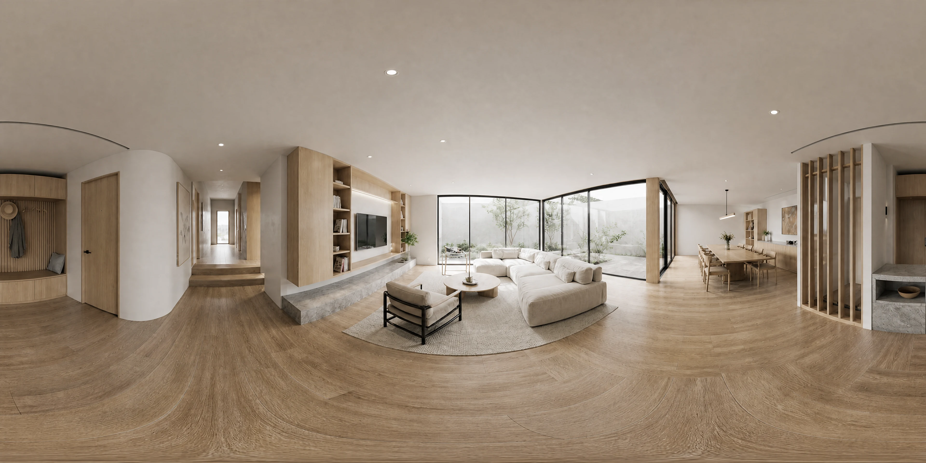 AI 360°全景渲染案例预览