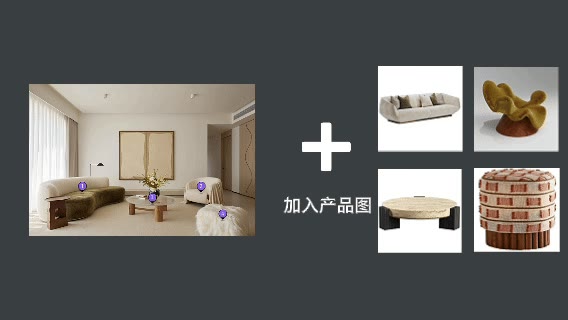 上傳空間圖 + 產品圖