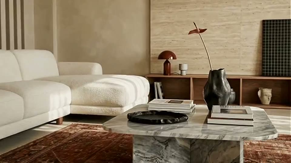 Create a push-in shot that focuses attention within an interior · Official output example